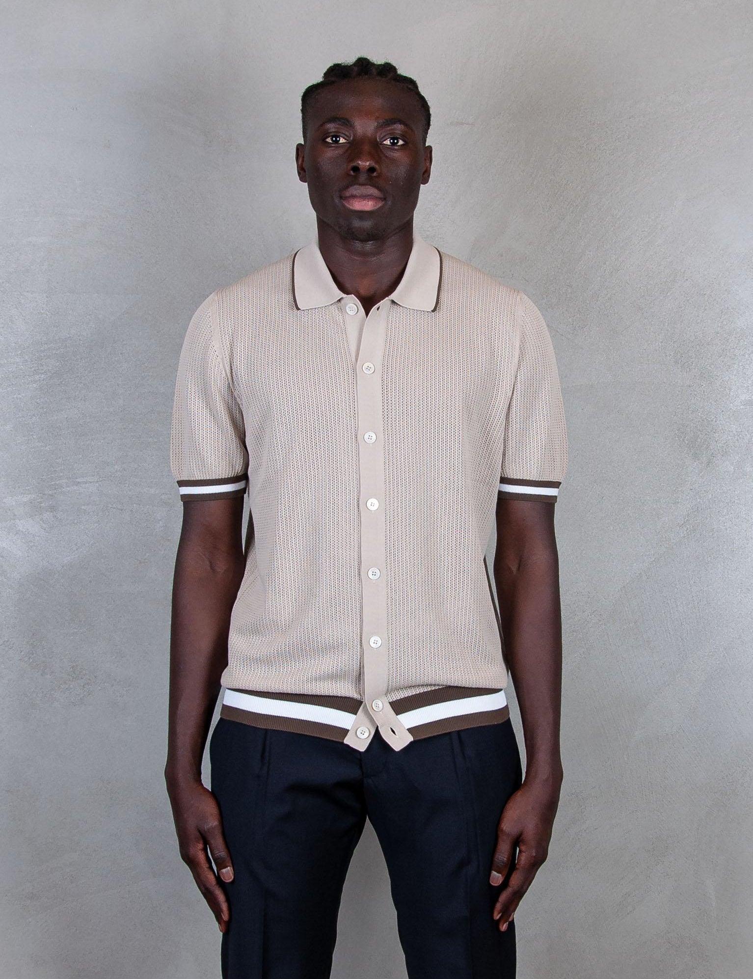 Polo Camicia Man. Corta 57180-20612 010 Raphael - Grnsas 