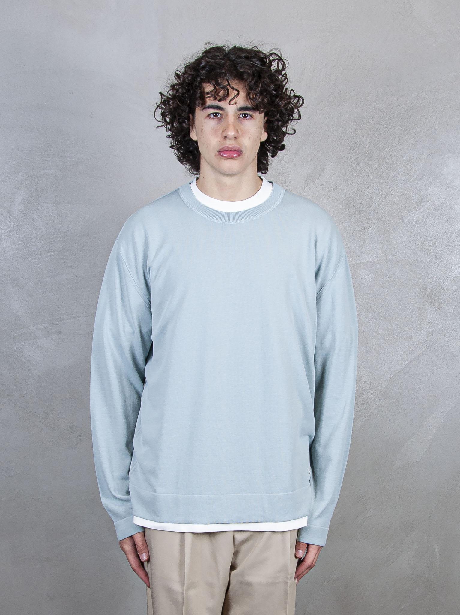 Crewneck Cotton Crepe