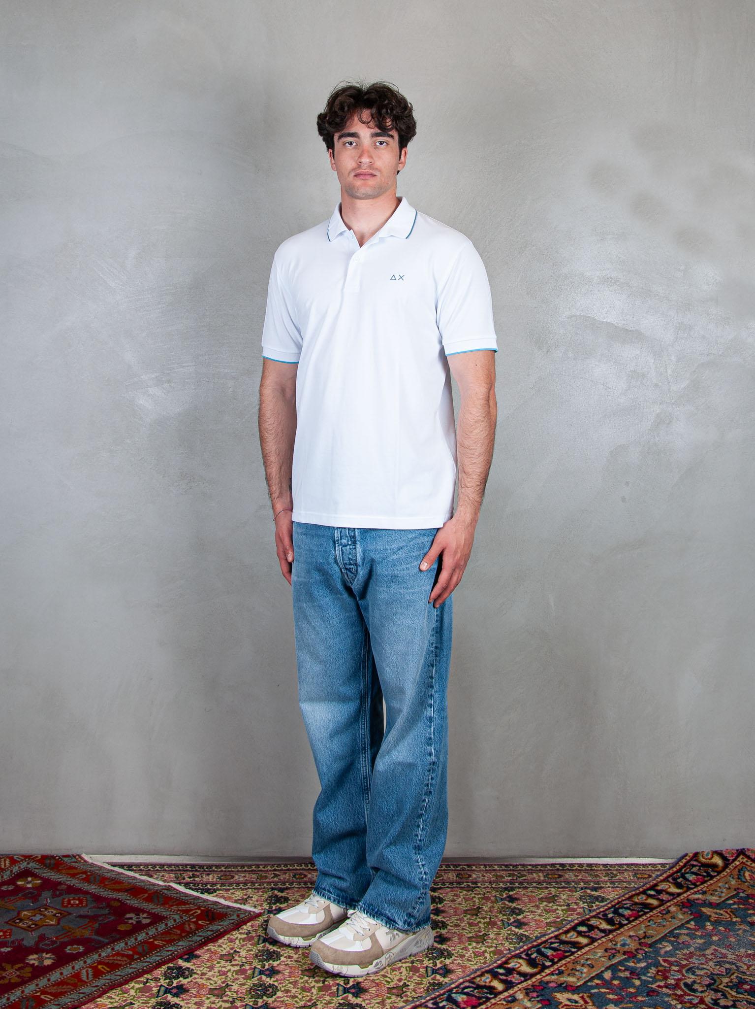 Polo Small Stripes A35110 01 Sun68 