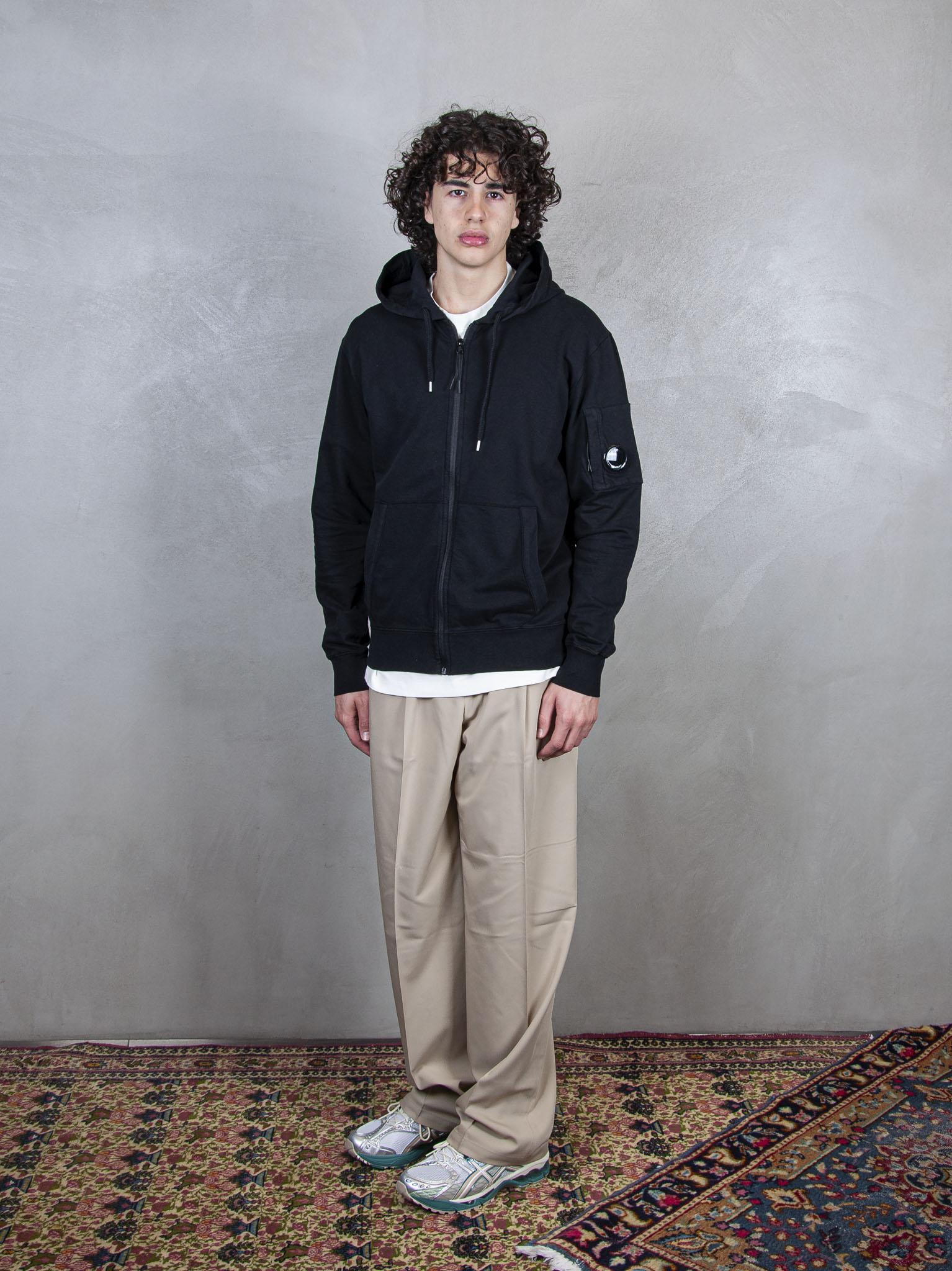 Hooded Sweatshirt Open Light Fleece