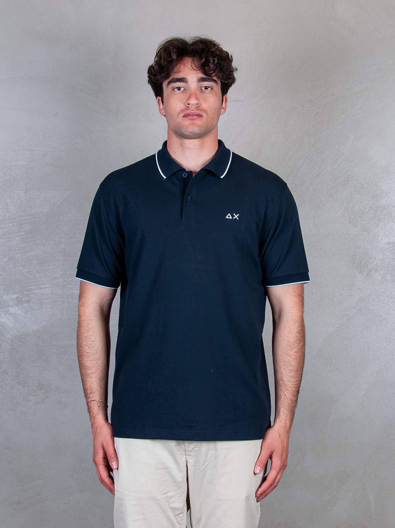 Polo Small Stripes A35110 07 Sun68 