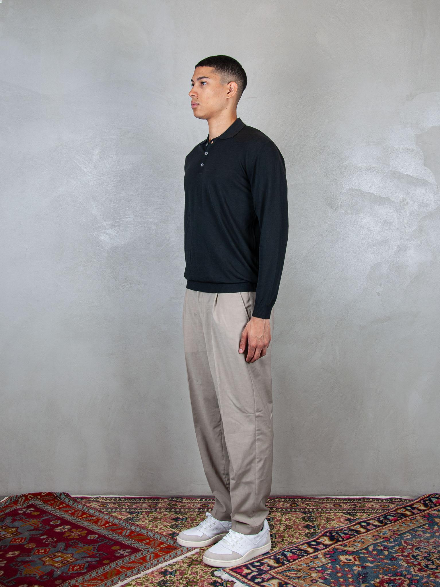 Polo Knit LS