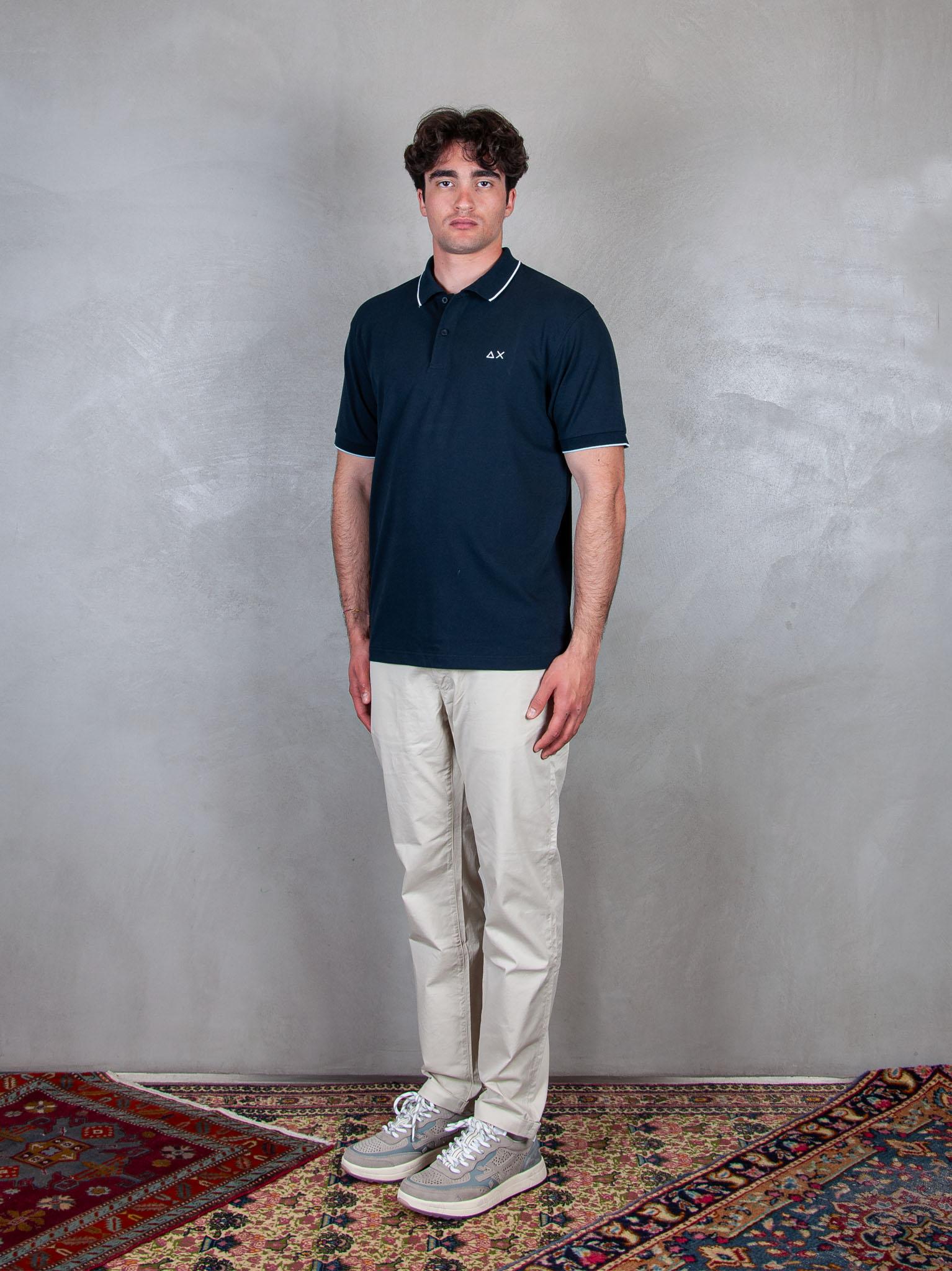 Polo Small Stripes A35110 07 Sun68 