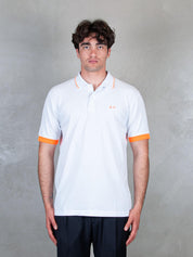 Polo Small Stripe Fluo A35120 01 Sun68 