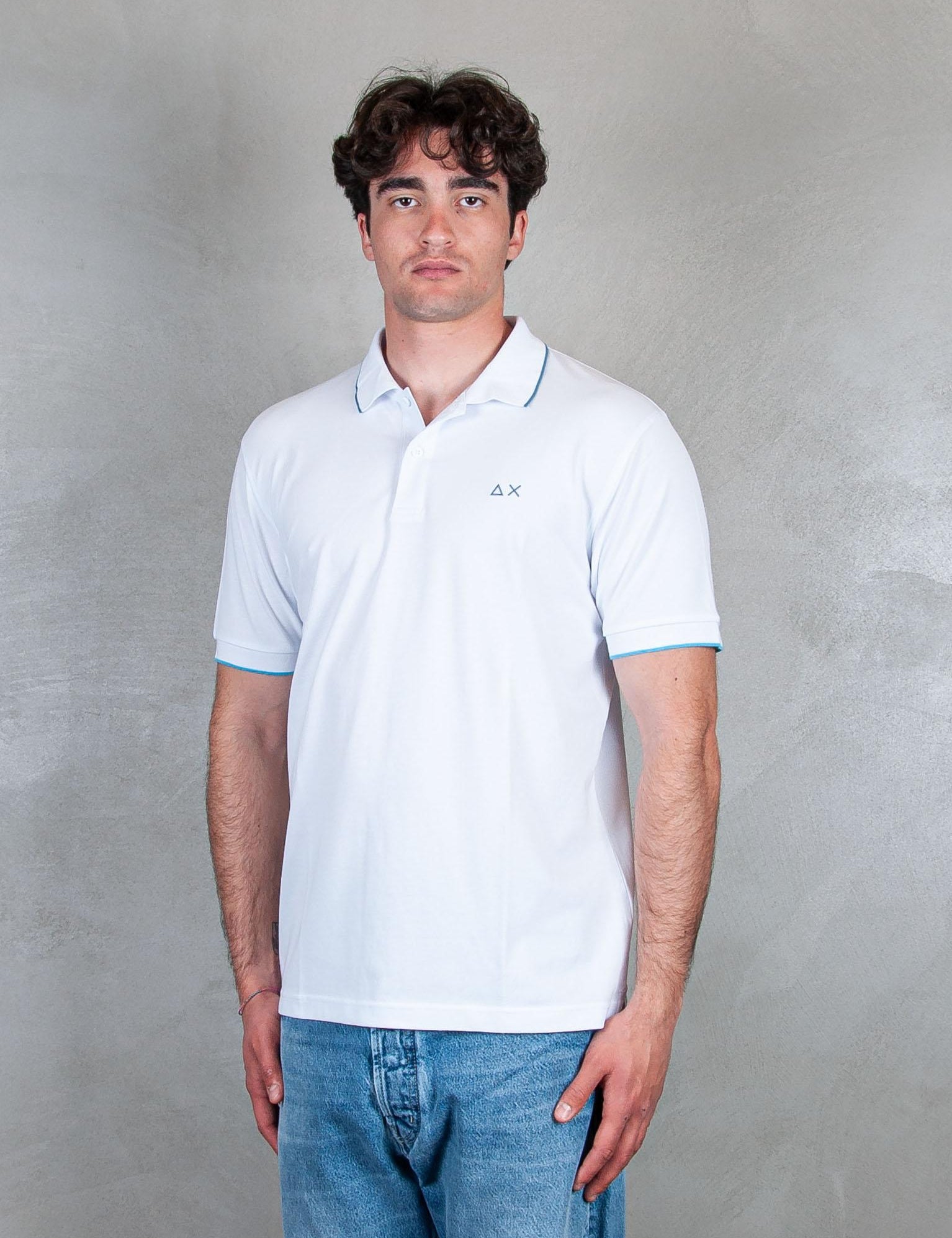 Polo Small Stripes A35110 01 Sun68 