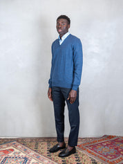 V Neck Knit 55115-14290 597 Raphael - Grnsas 