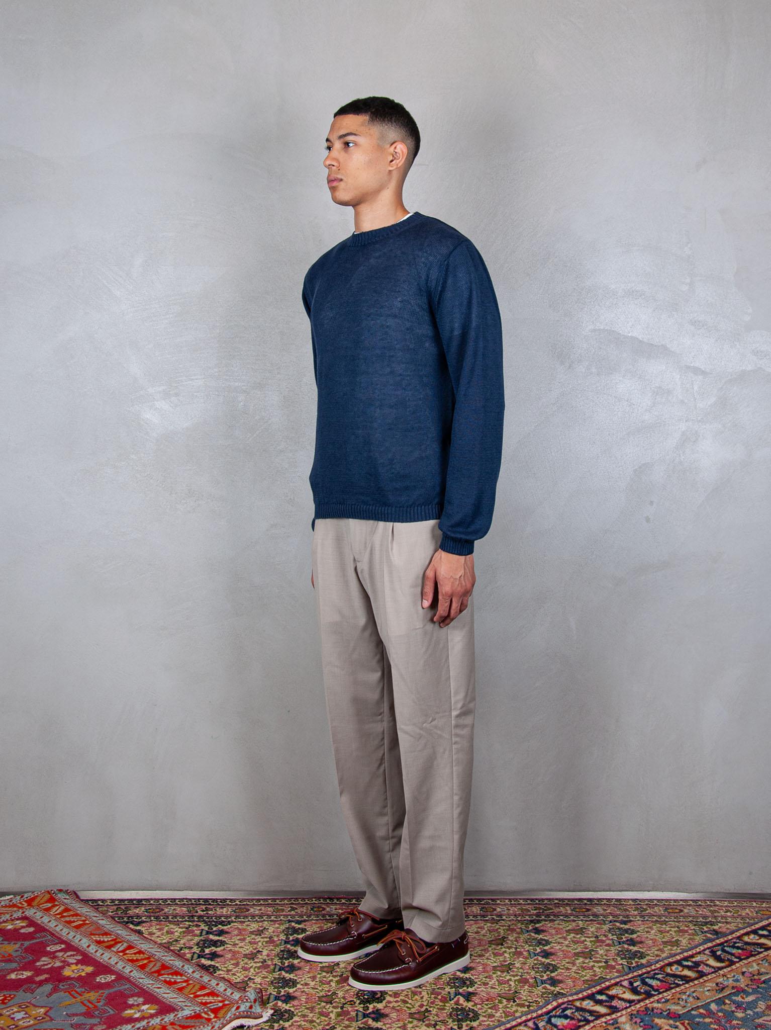 Cotton Linen Crewneck