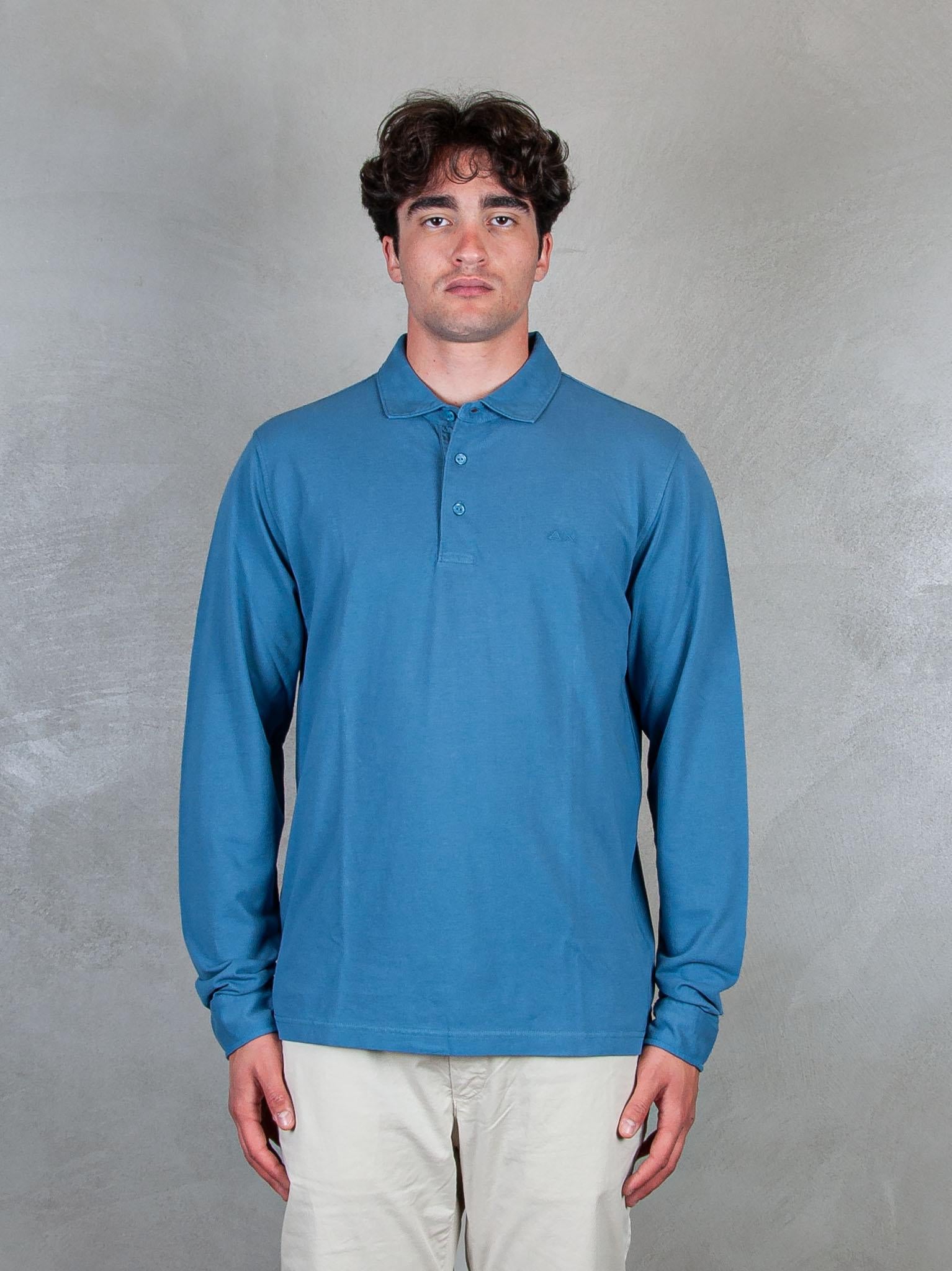 Polo Cold Dye L/S A35105 80 Sun68 