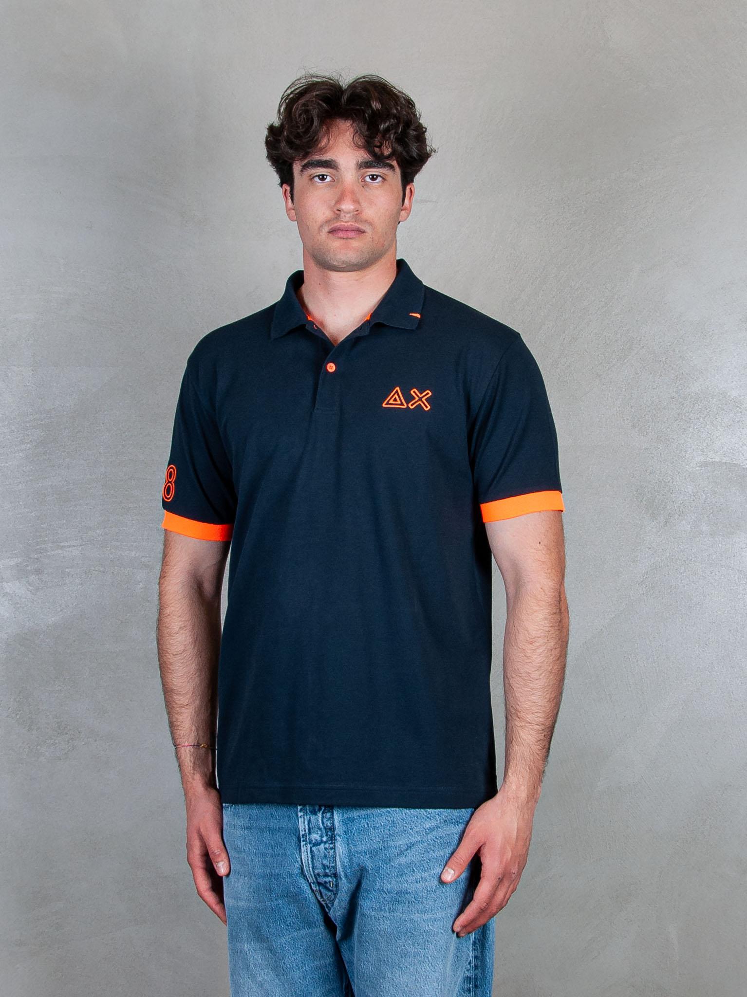 Polo Logo Fluo A35122 07 Sun68 