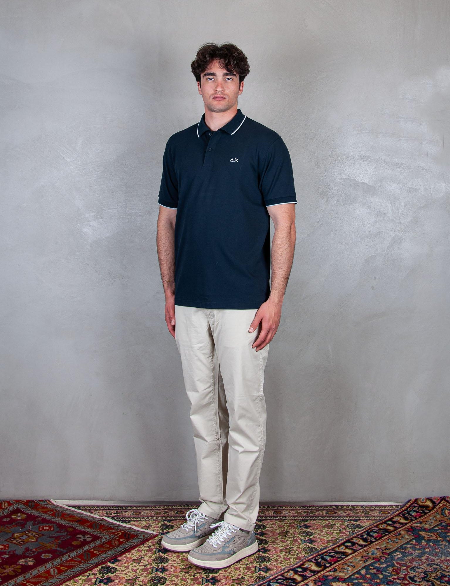 Polo Small Stripes A35110 07 Sun68 