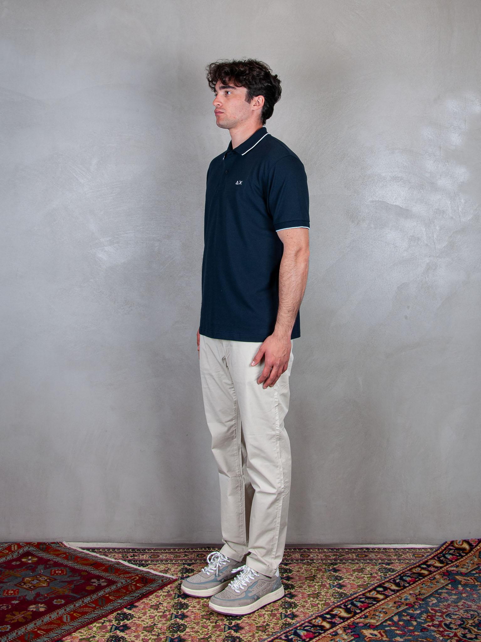 Polo Small Stripes A35110 07 Sun68 
