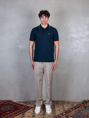 Polo Small Stripe Fluo A35120 07 Sun68 