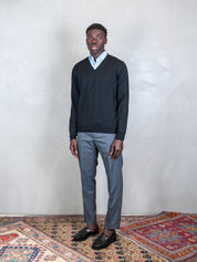 V Neck Knit 55115-14290 099 Raphael - Grnsas 