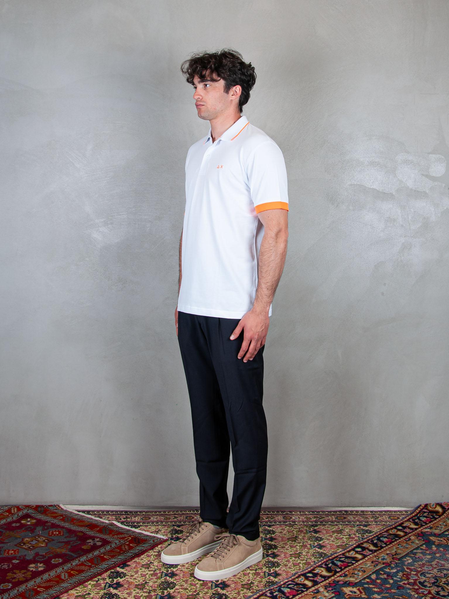 Polo Small Stripe Fluo A35120 01 Sun68 