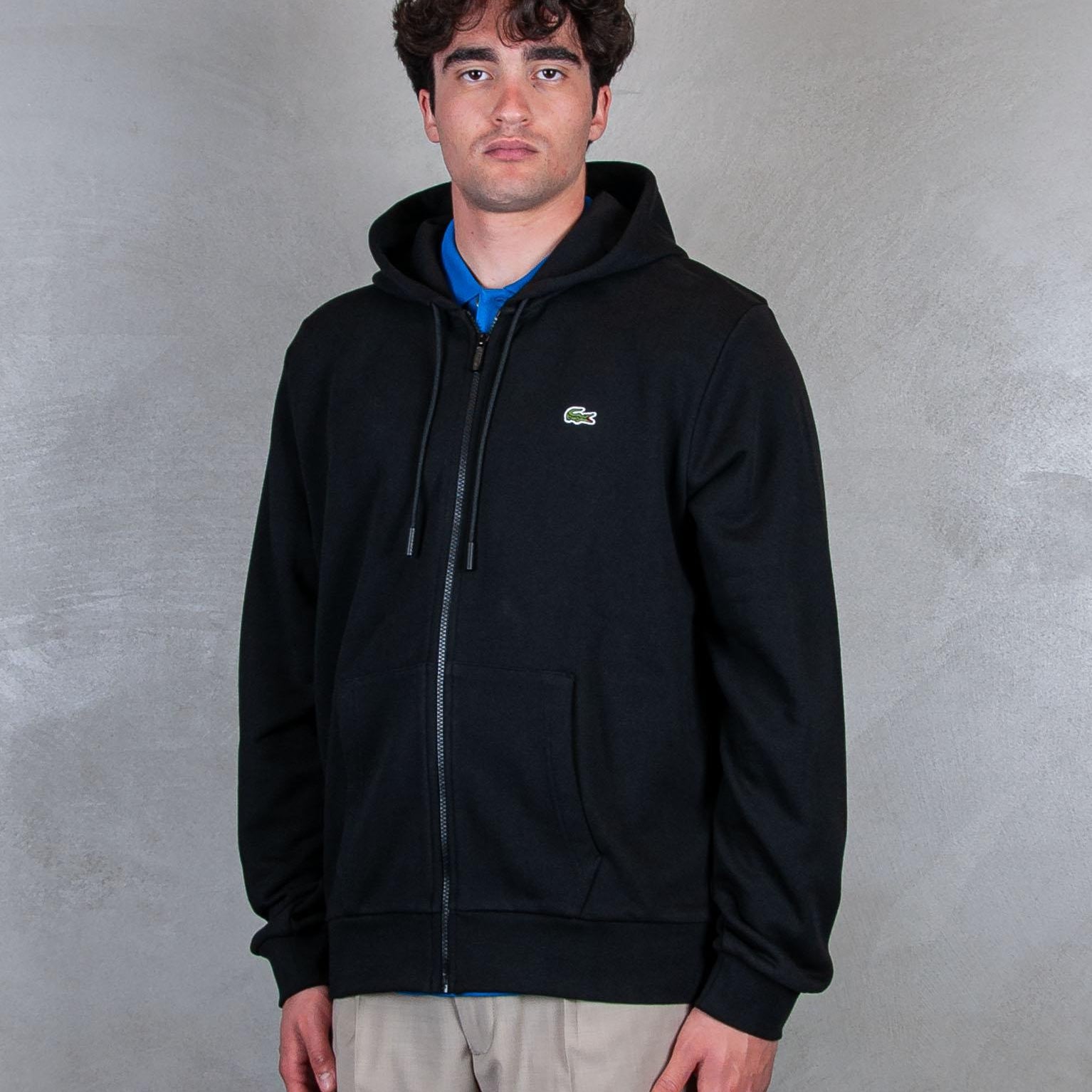 Felpa Cappuccio Zip SH9809 031 Lacoste 