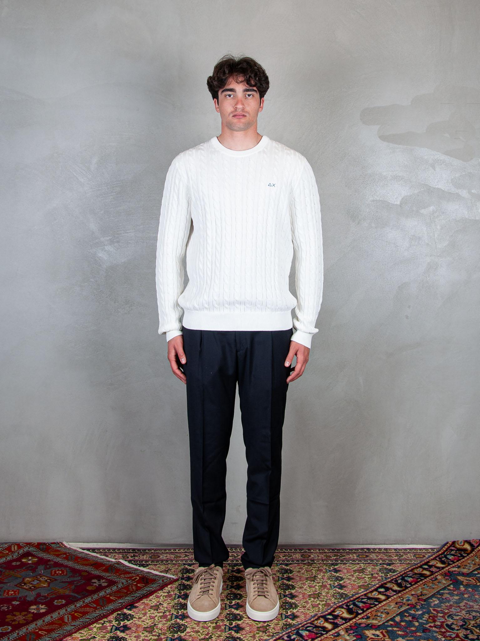Cable Knit Sweater L/S K35115 31 Sun68 