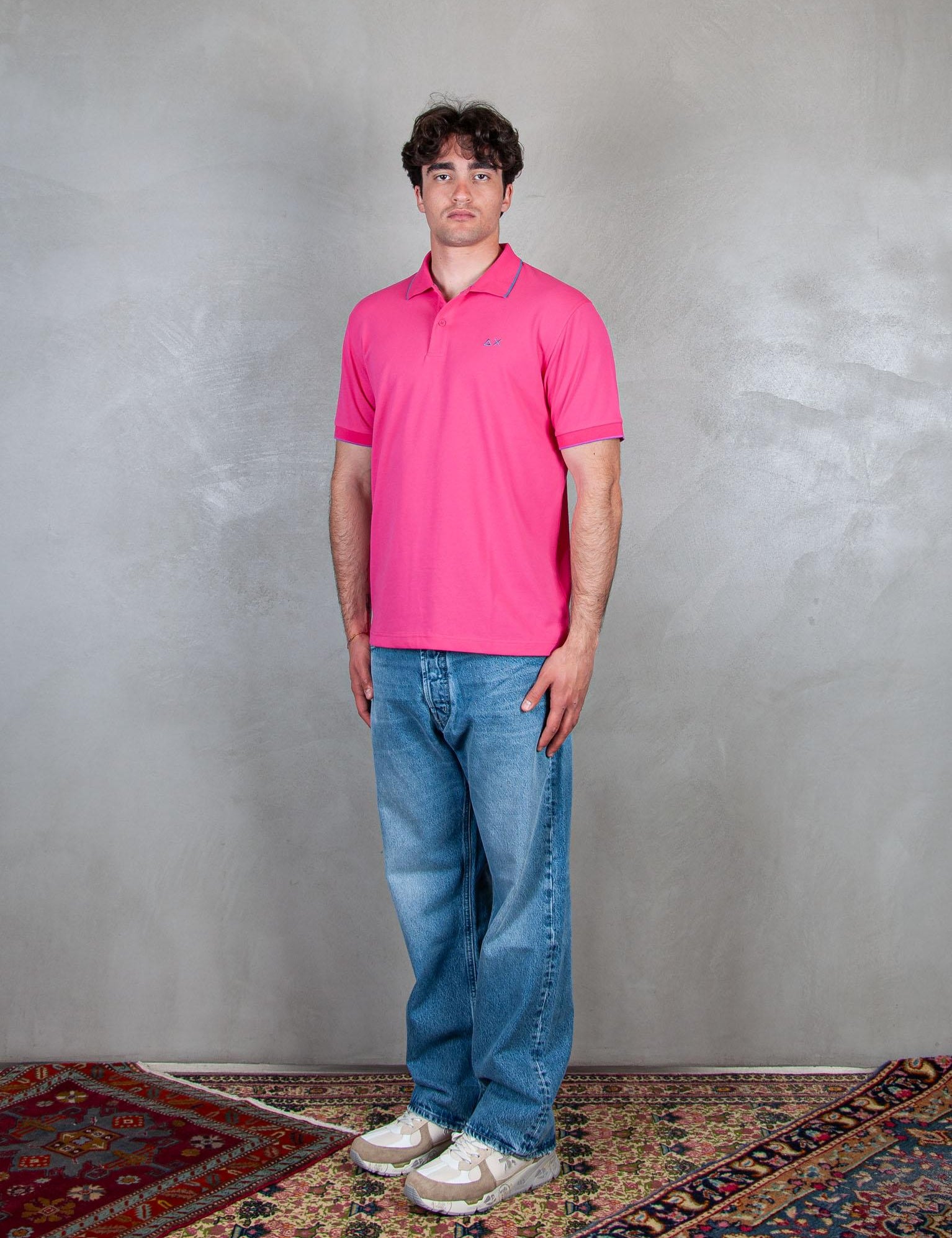 Polo Small Stripes A35110 20 Sun68 