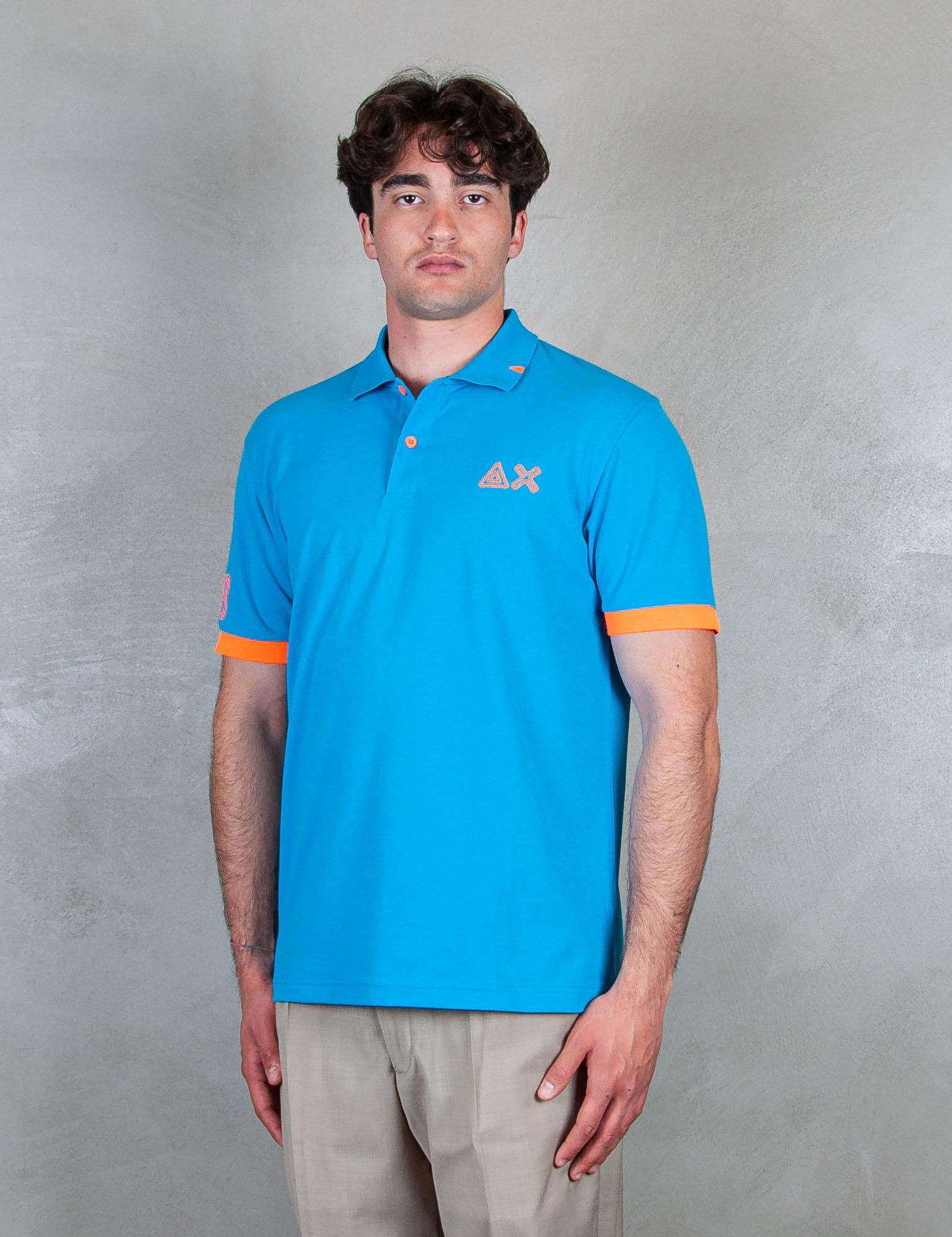 Polo Logo Fluo A35122 73 Sun68 