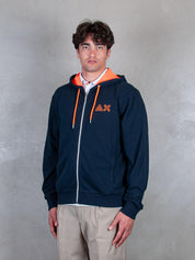Hoodie Zip Fluo Fleece F35116 7 Sun68 