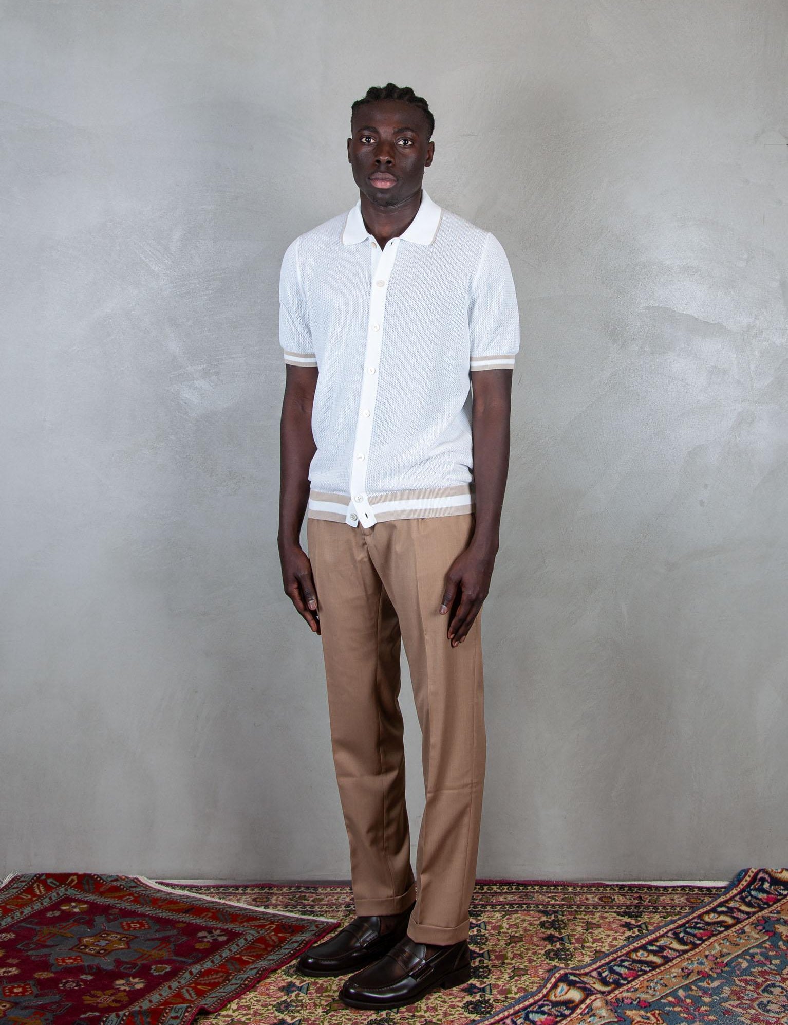Polo Camicia Man. Corta 57180-20612 002 Raphael - Grnsas 