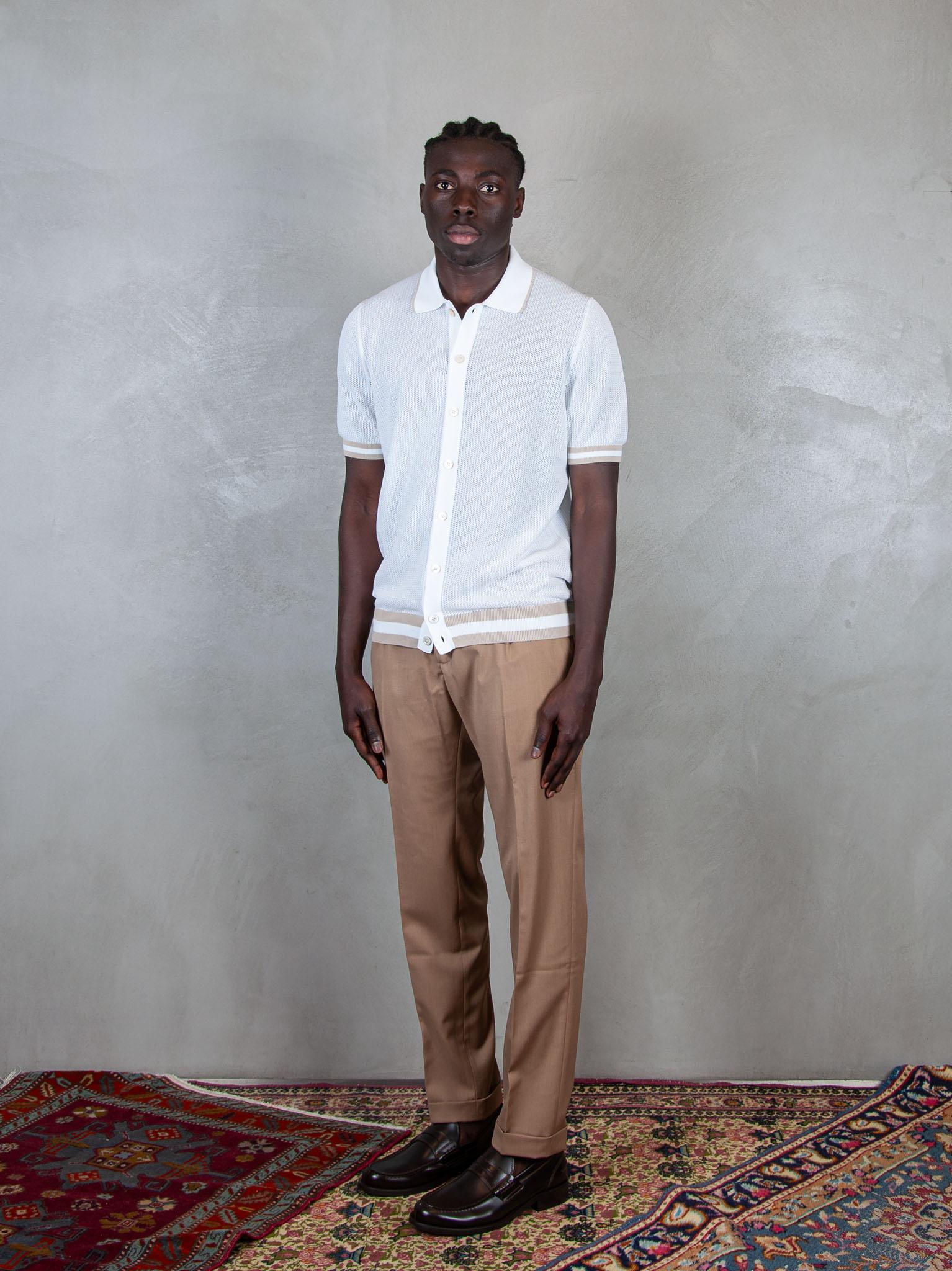 Polo Camicia Man. Corta 57180-20612 002 Raphael - Grnsas 