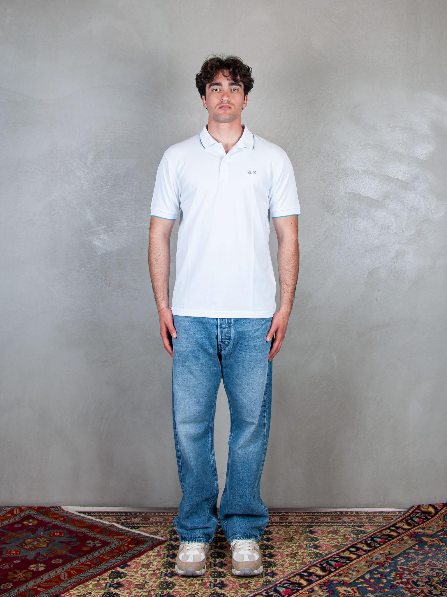 Polo Small Stripes A35110 01 Sun68 