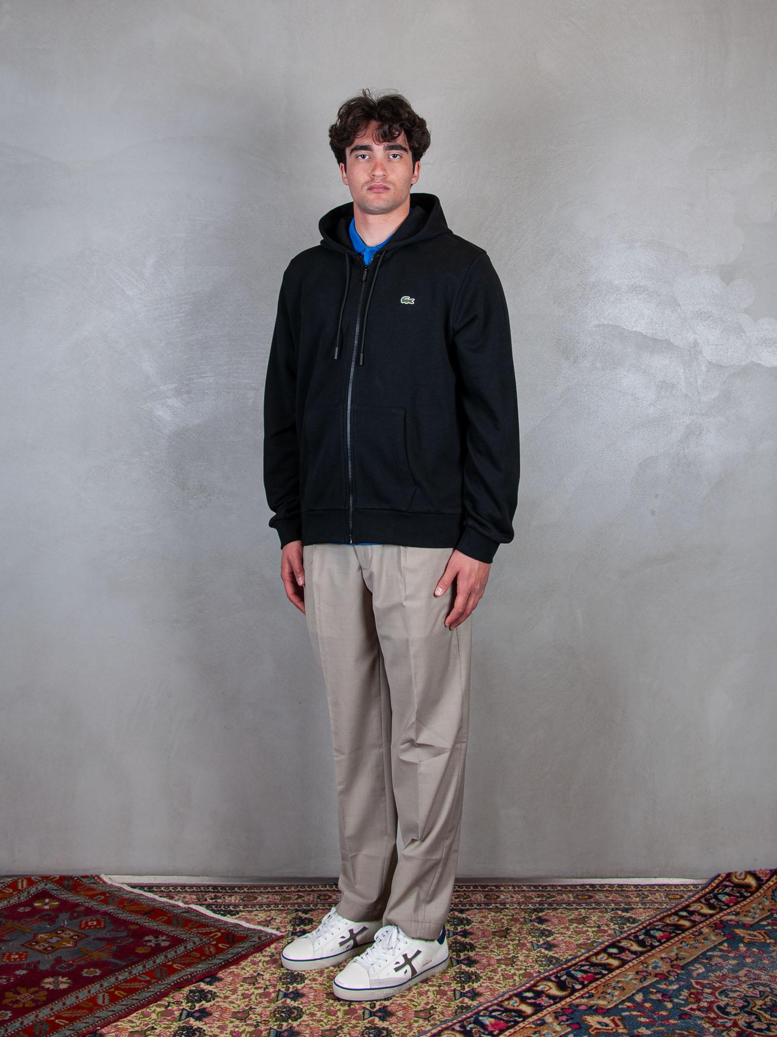 Felpa Cappuccio Zip SH9809 031 Lacoste 