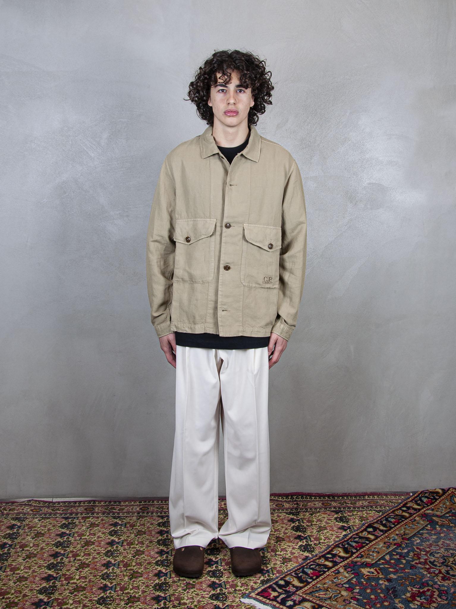 Overshirt Broken Linen Cotton
