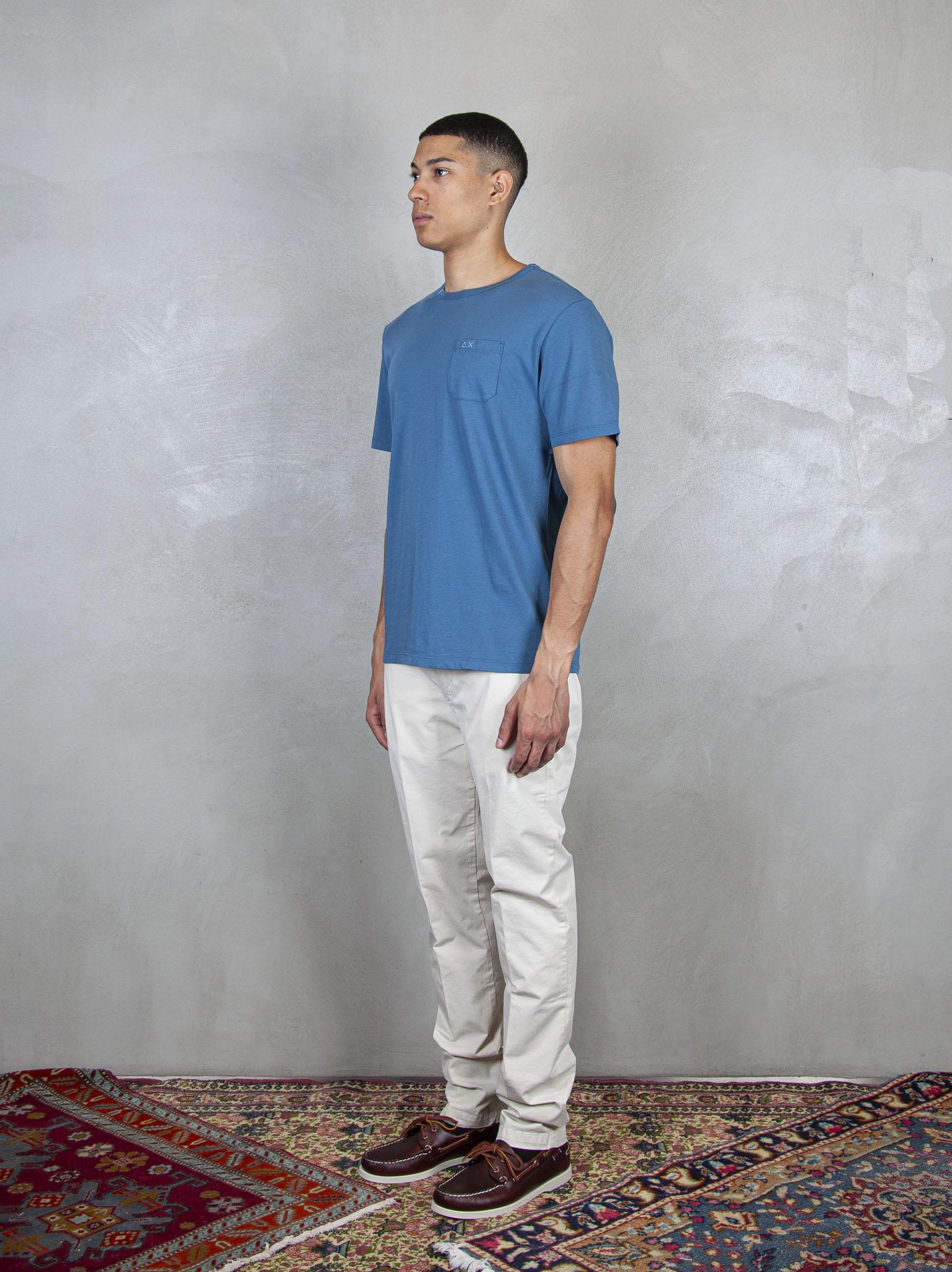 T-Shirt Pocket Basic S/S T35101 80 Sun68 