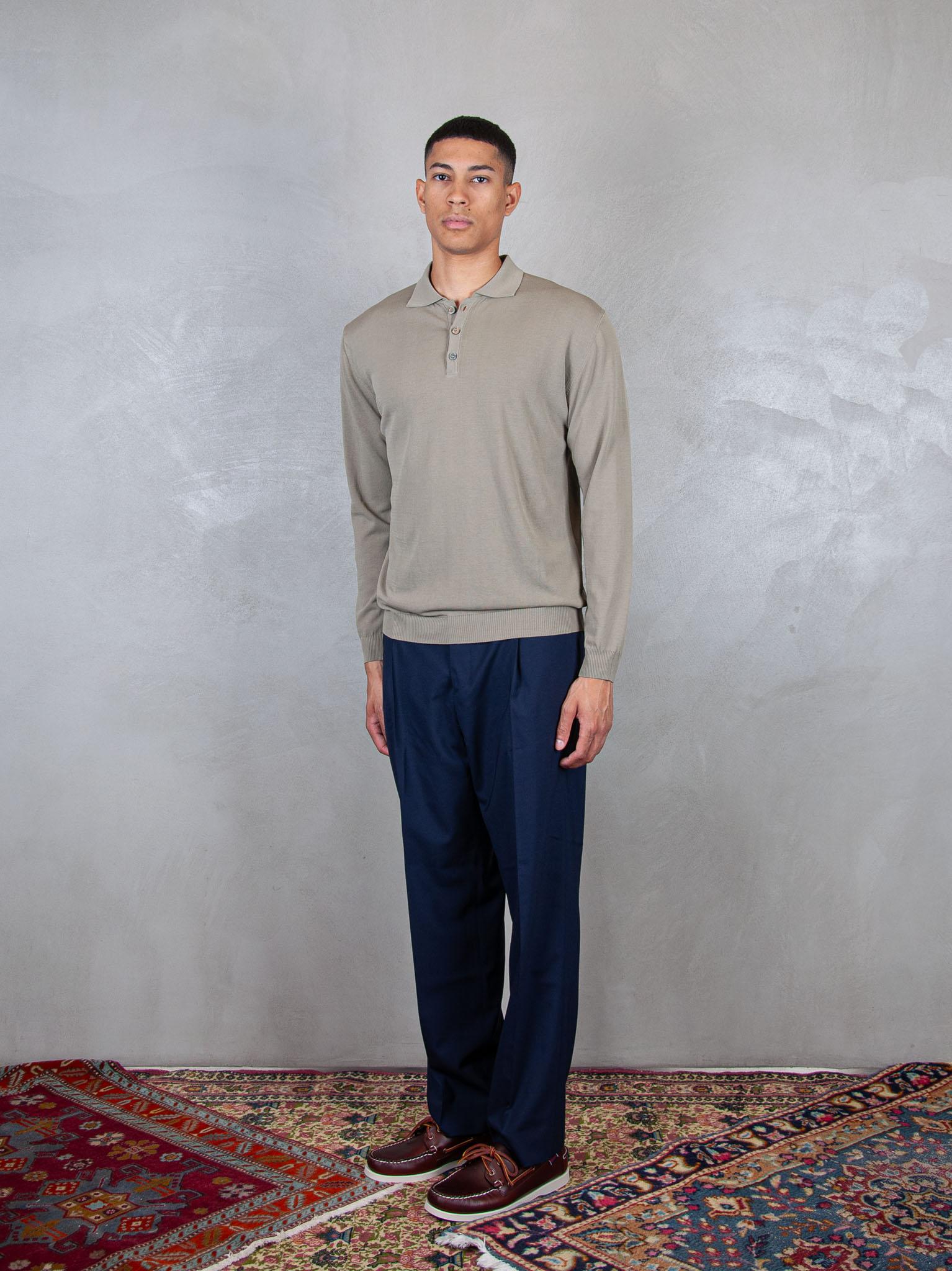 Polo Knit LS
