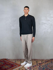 Polo Knit LS