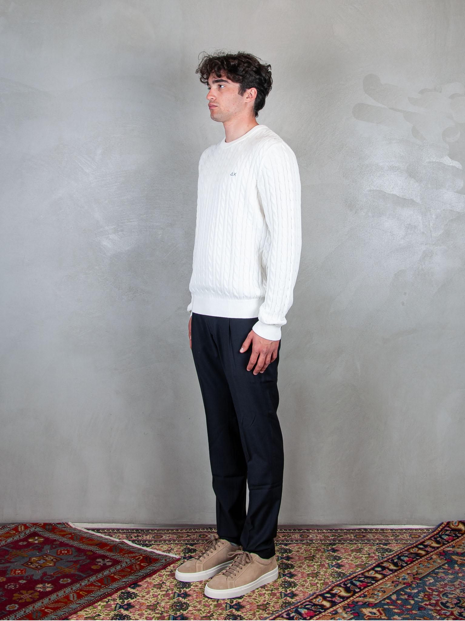 Cable Knit Sweater L/S K35115 31 Sun68 