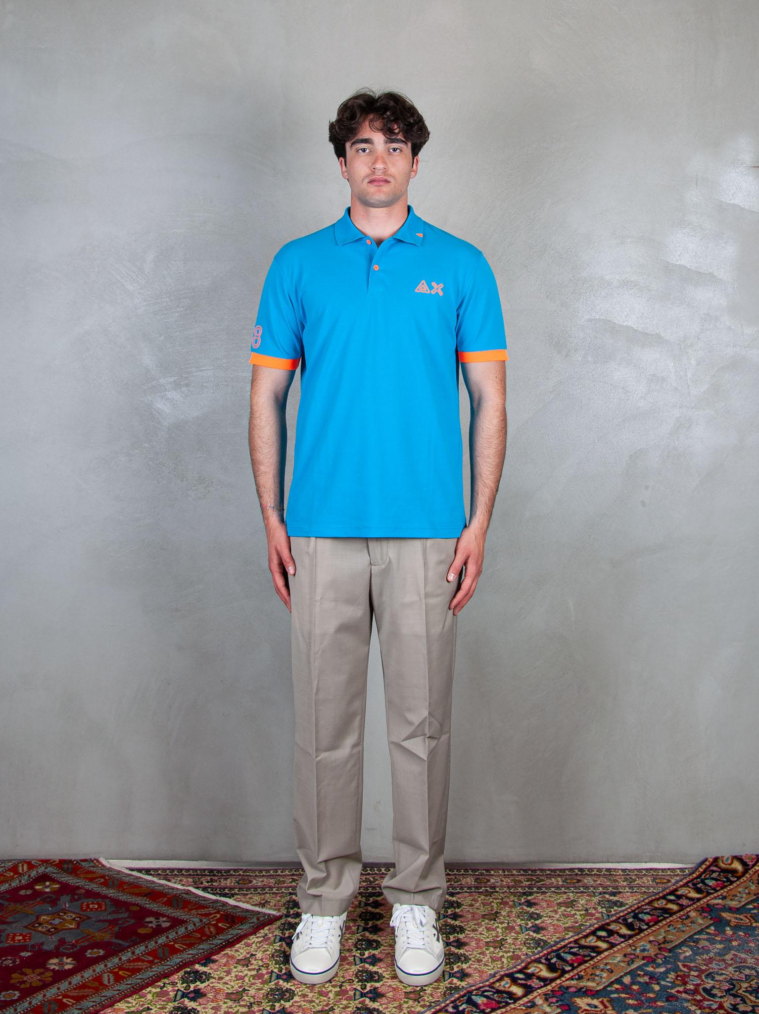 Polo Logo Fluo A35122 73 Sun68 