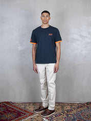 T-Shirt Piquet Logo Fluo S/S T35125 07 Sun68 