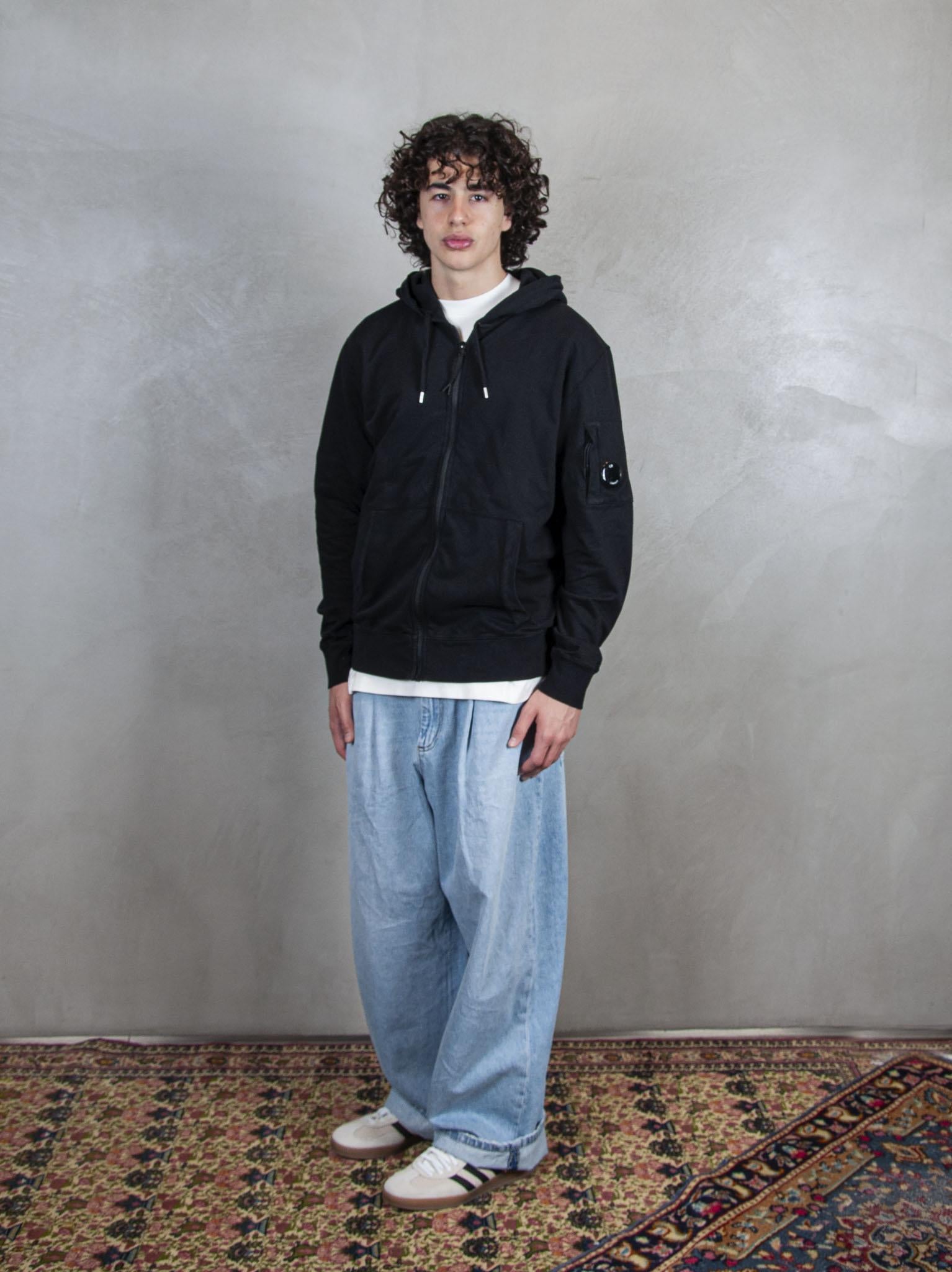 Hooded Sweatshirt Open Light Fleece