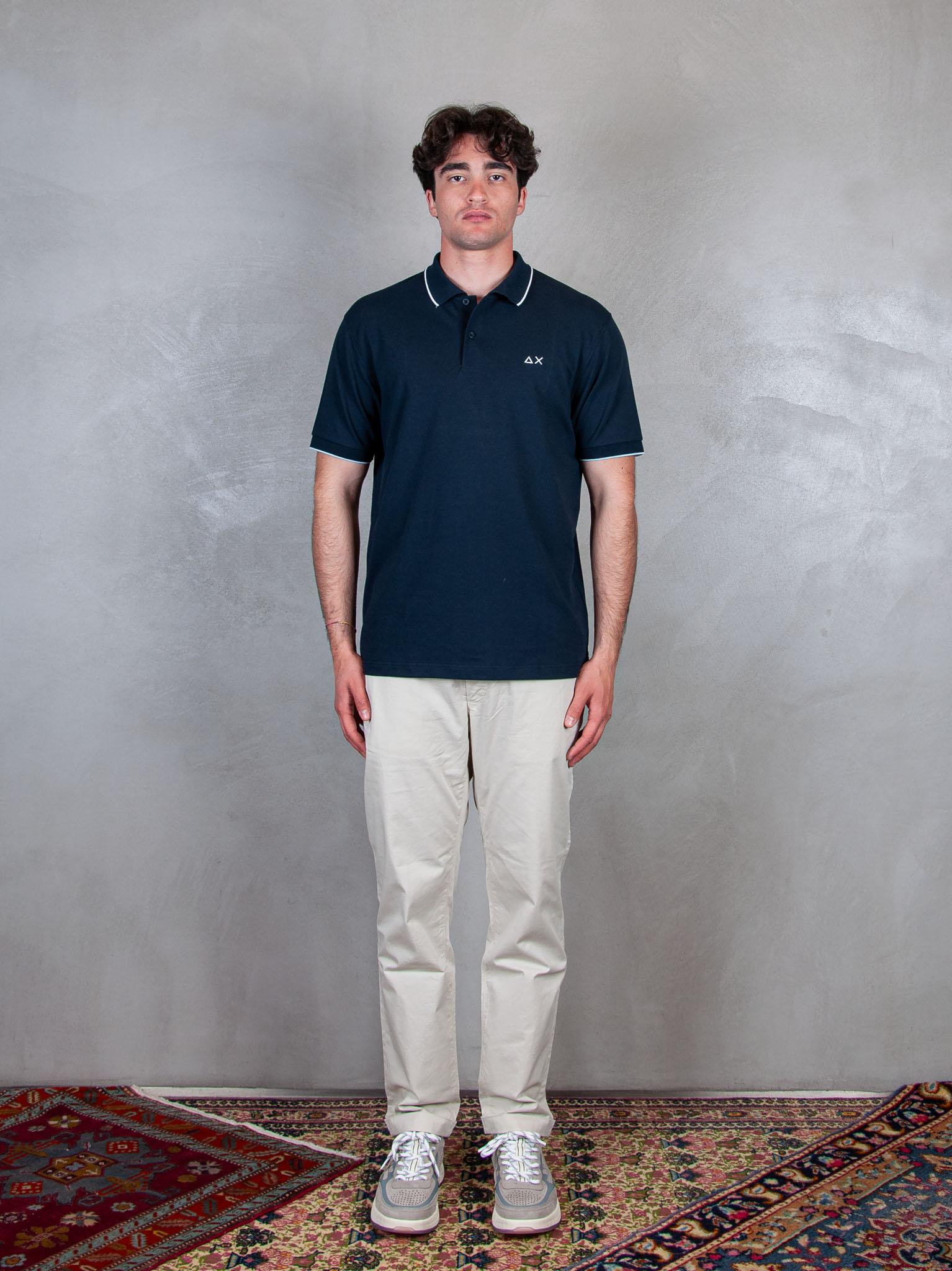 Polo Small Stripes A35110 07 Sun68 