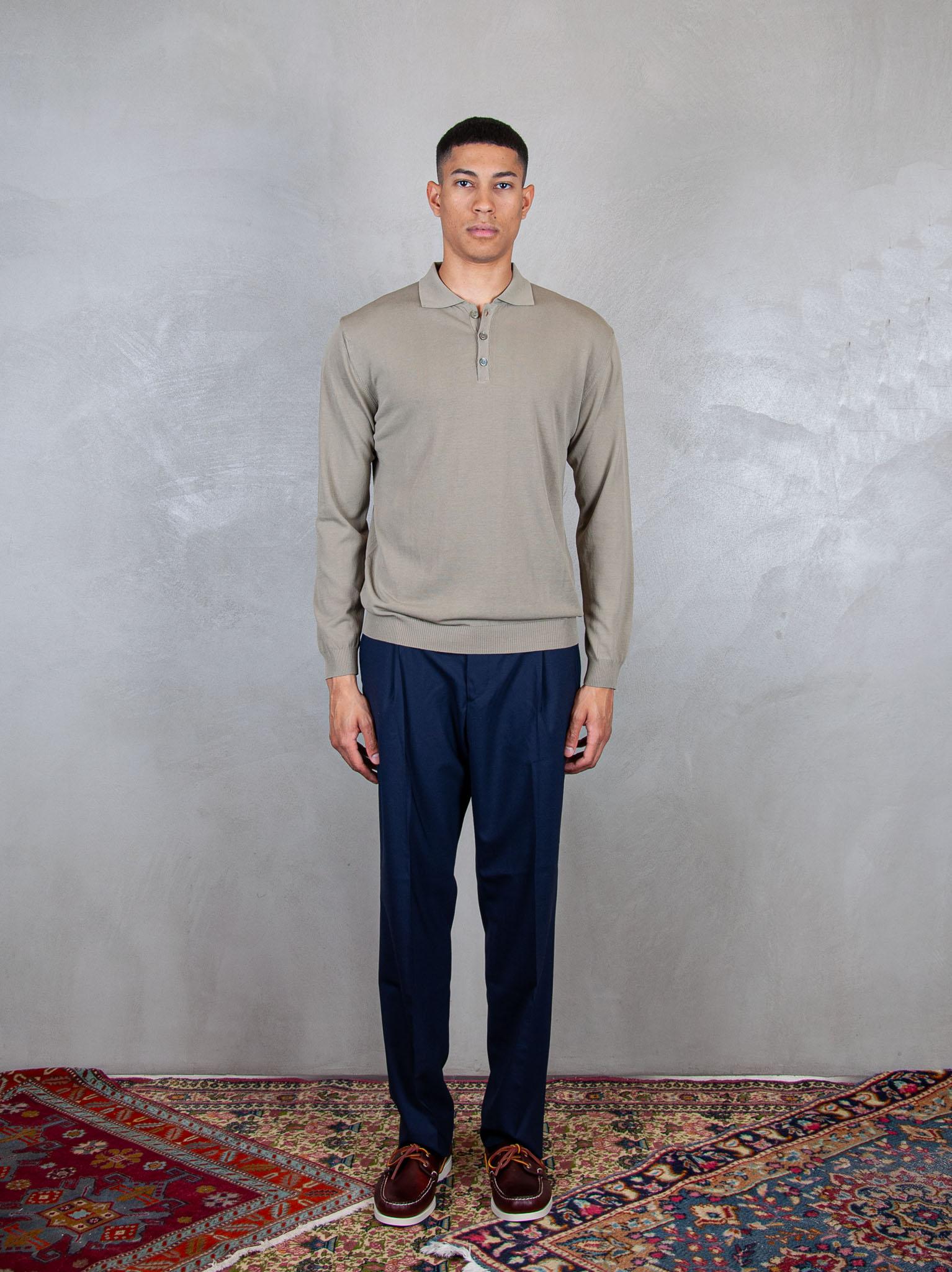 Polo Knit LS