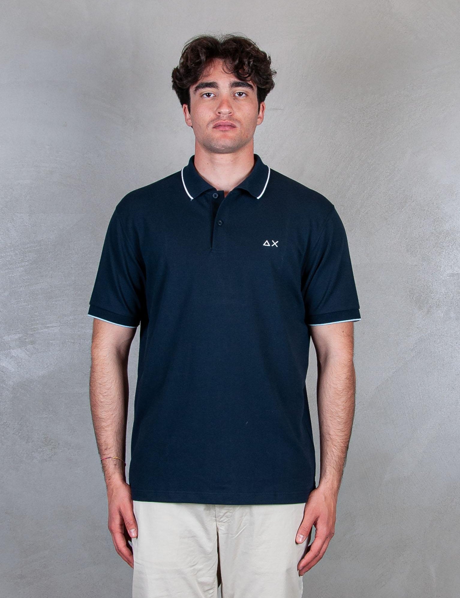 Polo Small Stripes A35110 07 Sun68 