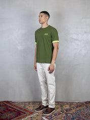 T-Shirt Piquet Logo Fluo S/S T35125 37 Sun68 