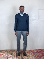 V Neck Knit 55115-14290 598 Raphael - Grnsas 