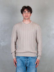 Cable Knit Sweater L/S K35115 98 Sun68 
