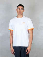 T-Shirt Piquet Logo Fluo S/S T35125 01 Sun68 
