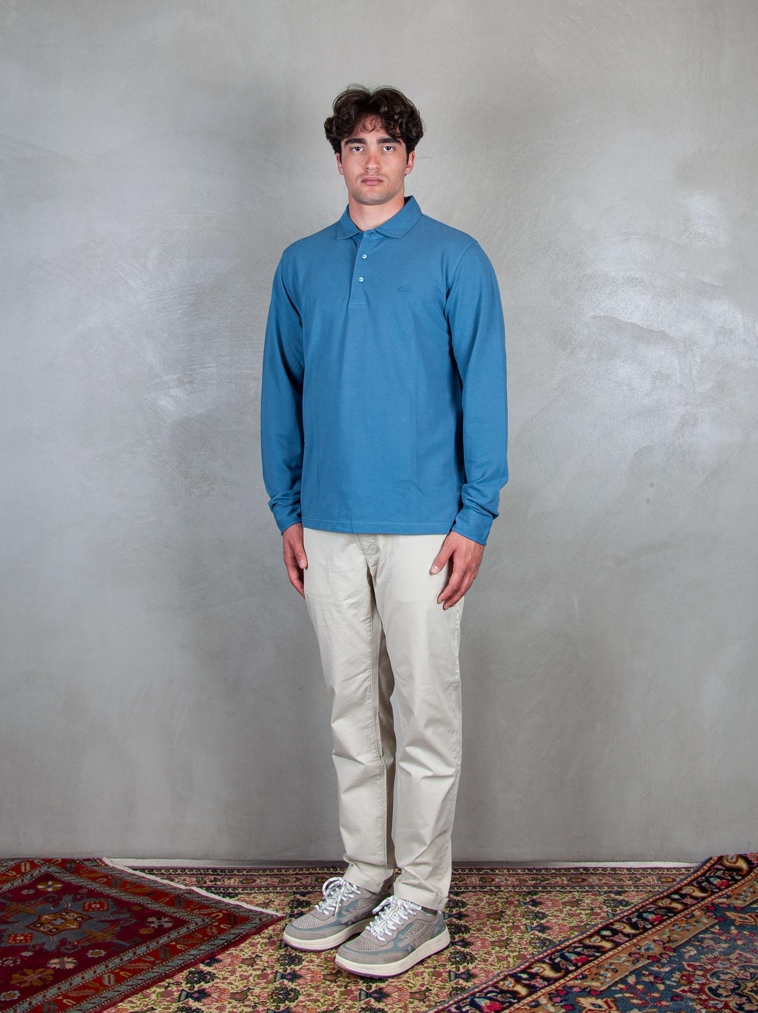 Polo Cold Dye L/S A35105 80 Sun68 