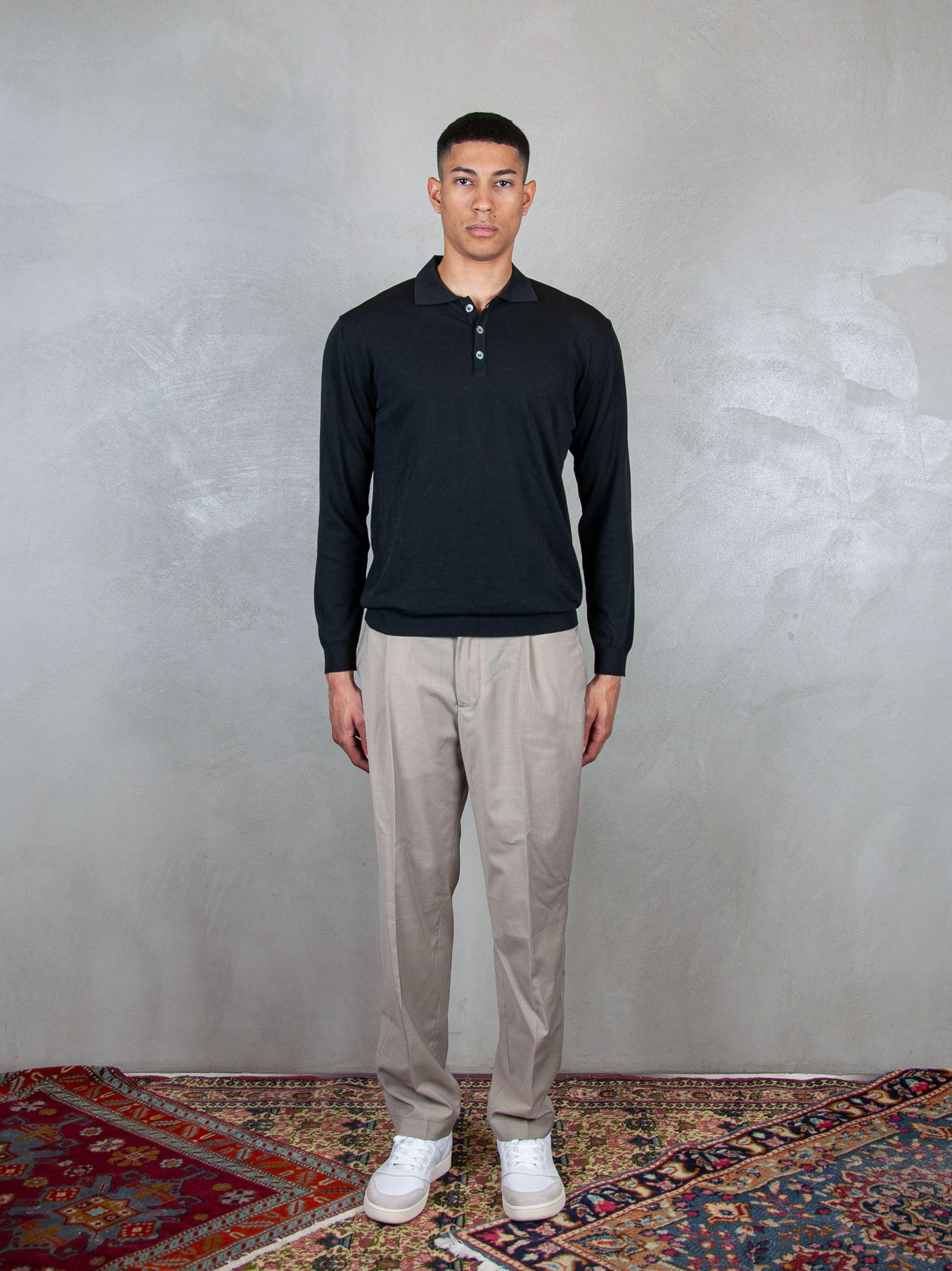 Polo Knit LS