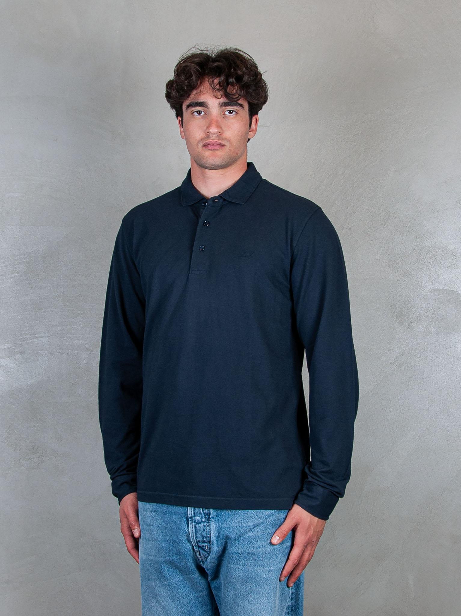 Polo Cold Dye L/S A35105 07 Sun68 