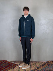 Hoodie Zip Piquet Small Stripes Fleece F35110 07 Sun68 