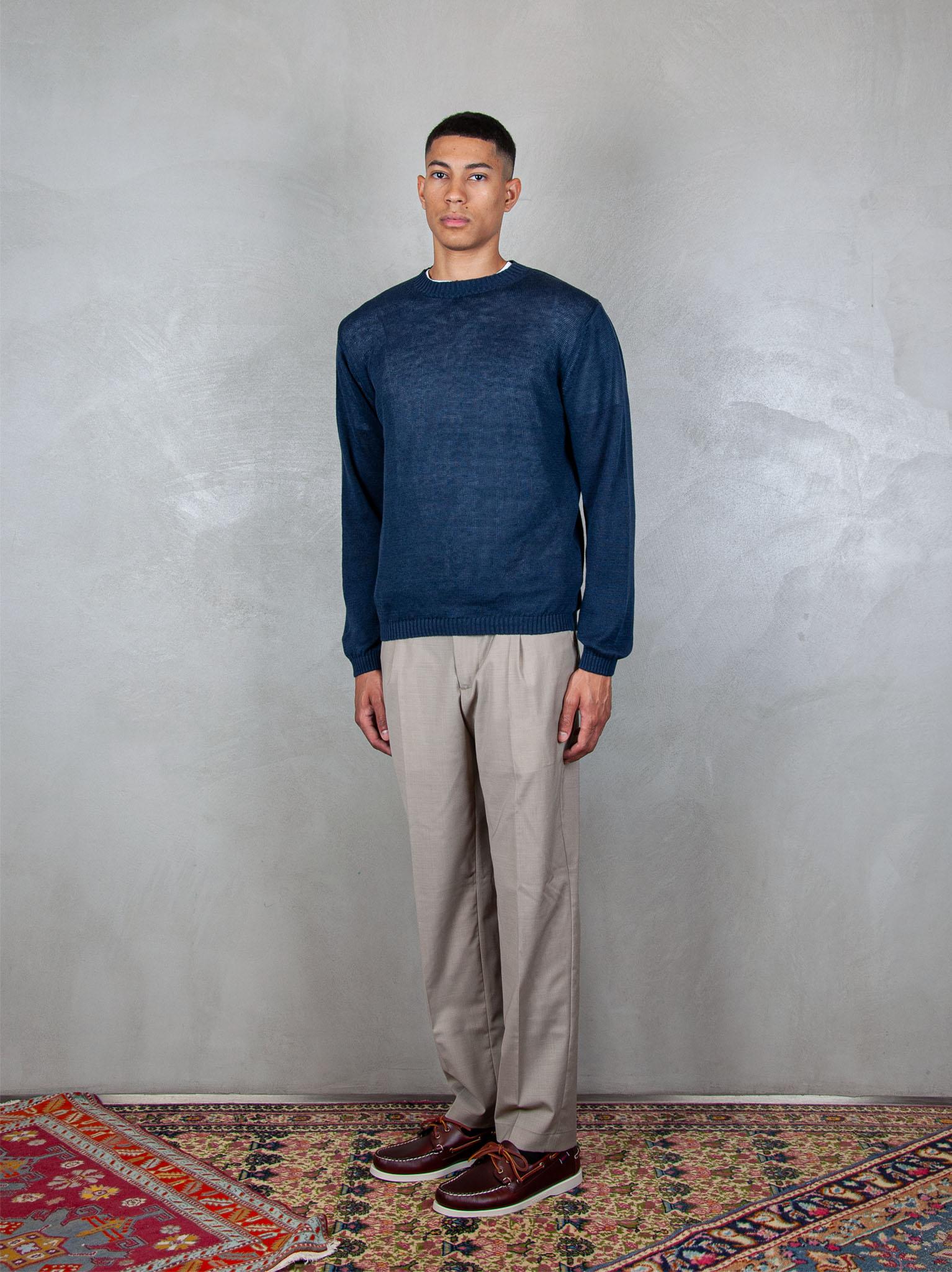 Cotton Linen Crewneck