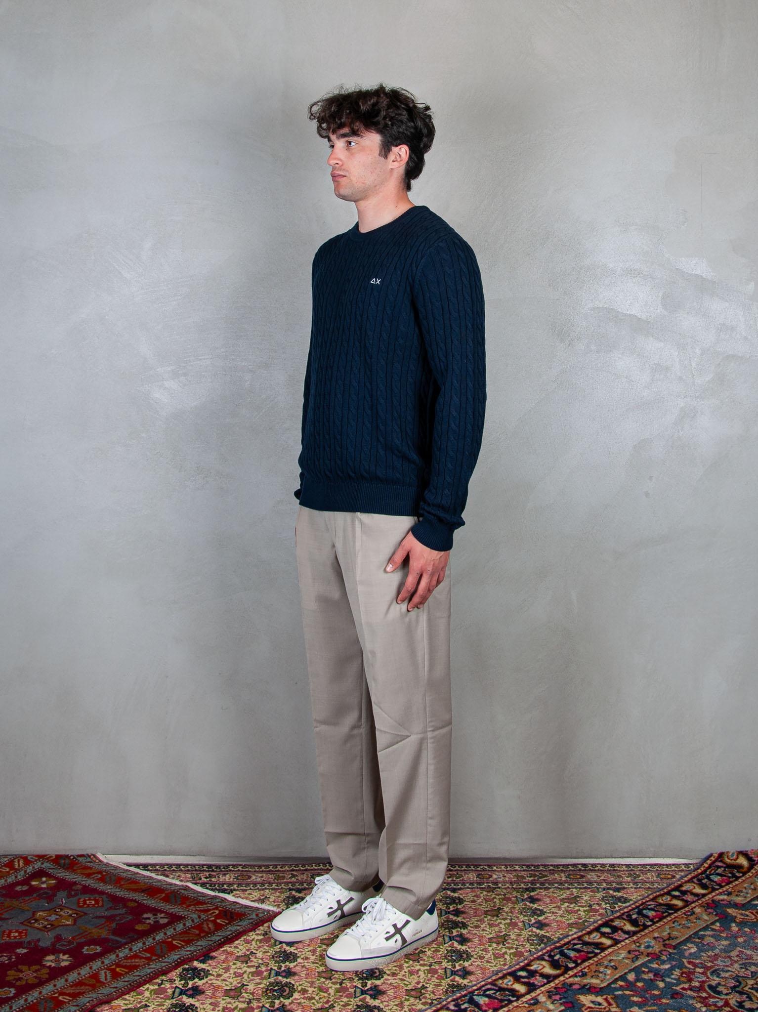 Cable Knit Sweater L/S K35115 07 Sun68 