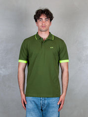 Polo Small Stripe Fluo A35120 37 Sun68 