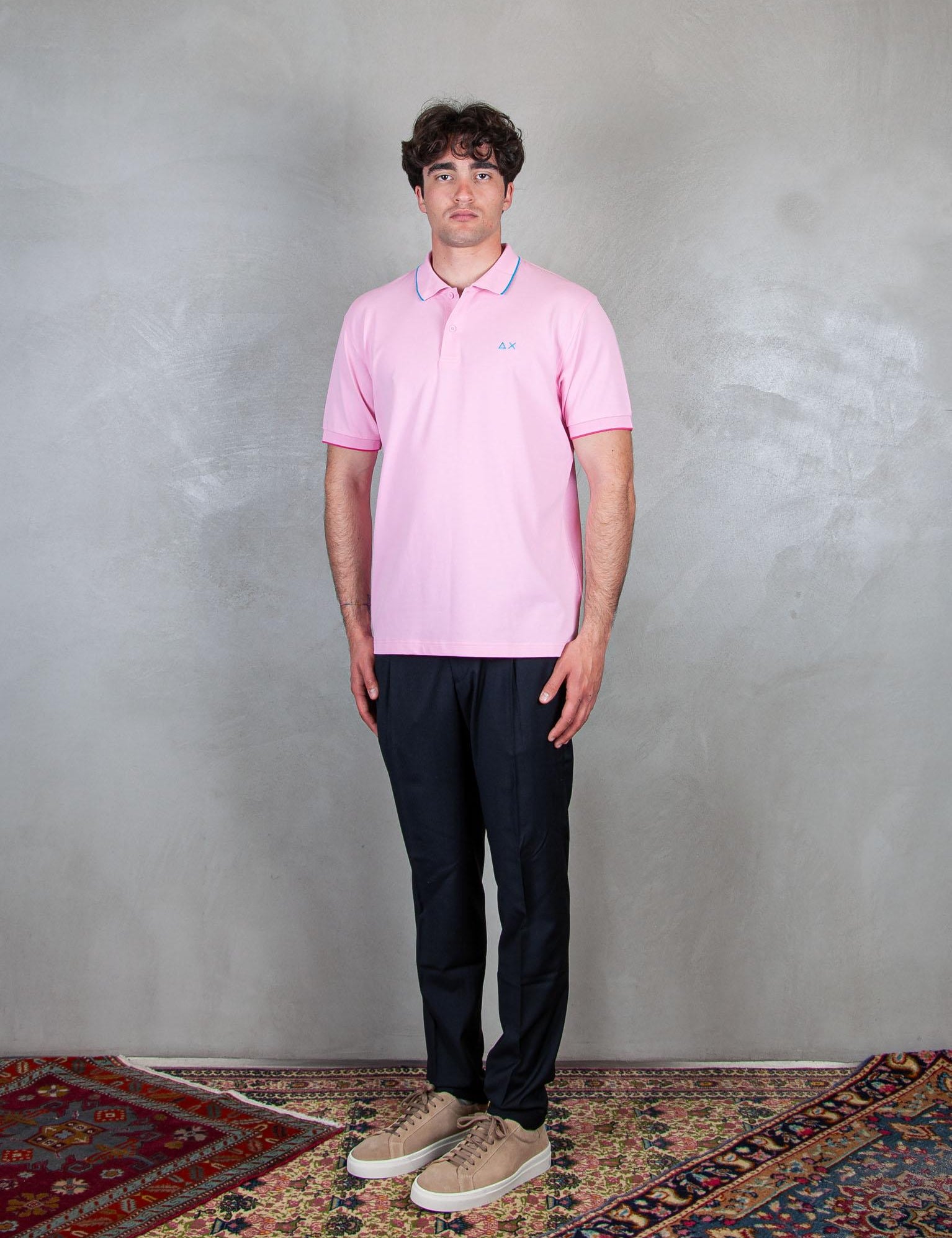 Polo Small Stripes A35110 22 Sun68 